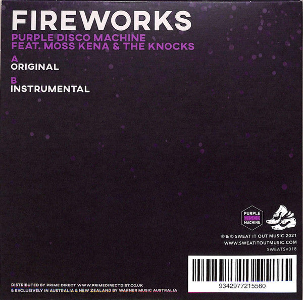 Purple Disco Machine Feat. Moss Kena & The Knocks - Fireworks (7" VINYL) | Mint (M) Mint (M)-