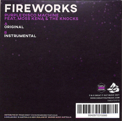 Purple Disco Machine Feat. Moss Kena & The Knocks - Fireworks (7" VINYL) | Mint (M) Mint (M)-