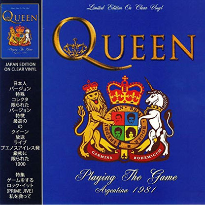 Queen - Playing The Game Argentina 1981 (Limited Edition, Clear Vinyl) [Import] | Mint (M) Mint (M)-