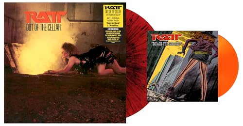 Ratt - Out Of The Cellar: 40th Anniversary Edition (Limited Edition, Red/Black Splatter & Neon Orange Colored Vinyl) (Bonus 7" Single) | Mint (M) Mint (M)-
