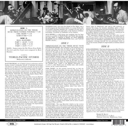 Ravi Shankar - Improvisations And Theme From Pather Panchali | Mint (M) Mint (M)--