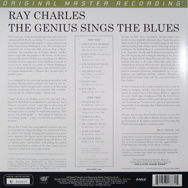 Ray Charles - The Genius Sings The Blues | Mint (M) Mint (M)-