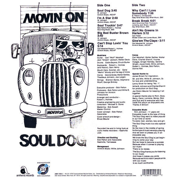 Soul Dog - Movin On (ORANGE VINYL RSD) |-