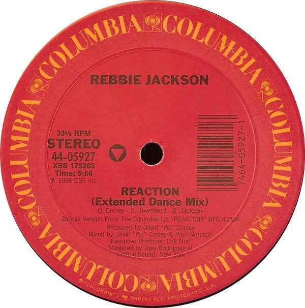 Rebbie Jackson - Reaction | Near Mint (NM) Near Mint (NM)-