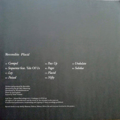 Recondite - Placid | Mint (M) Near Mint (NM)--