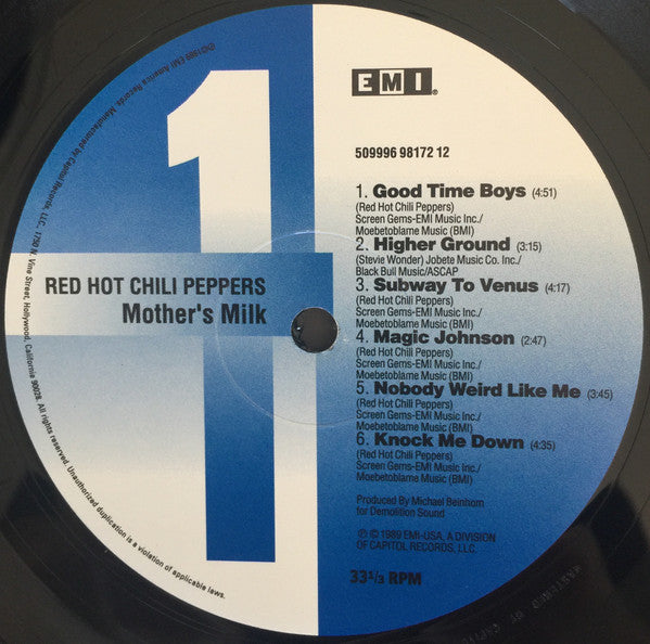 Red Hot Chili Peppers - Mothers Milk | Mint (M) Mint (M)-