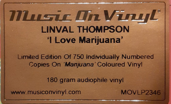 I Love Marijuana | Mint (M) Mint (M)-