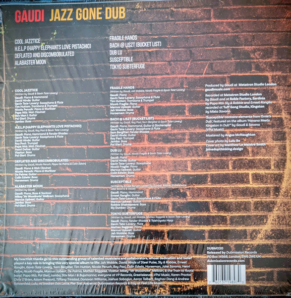 Gaudi - Jazz Gone Dub (COLOR VINYL) | Mint (M) Mint (M)-