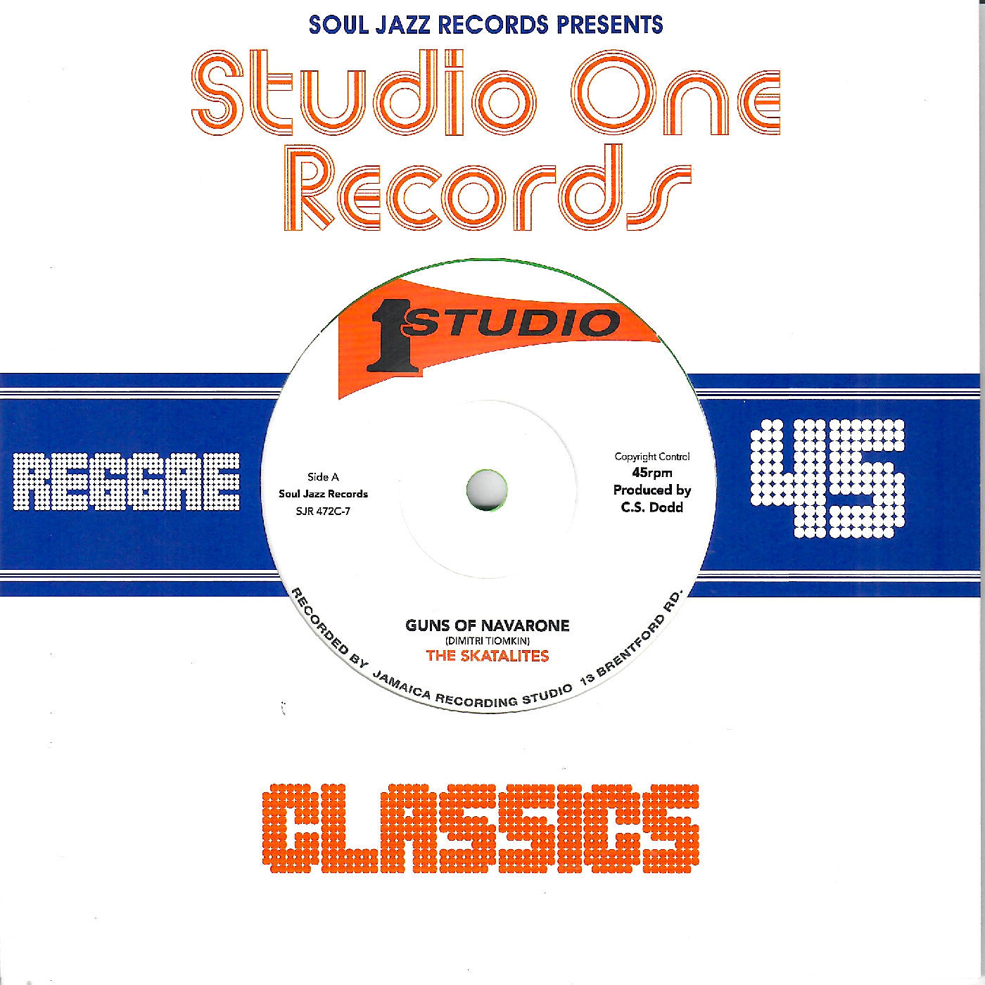 The Skatalites - (PRESALE 7/24/26) Guns Of Navarone / Marcus Garvey (GREEN 7" VINYL) |-