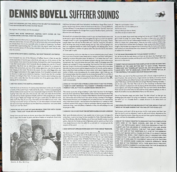 Dennis Bovell - Sufferer Sounds | Mint (M) Mint (M)-