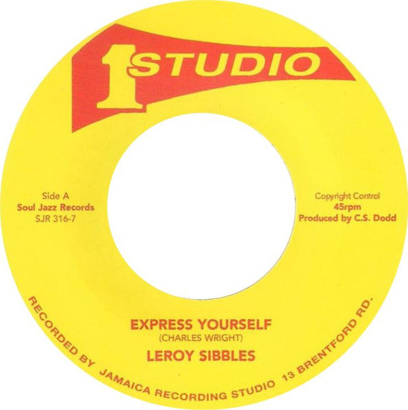 Leroy Sibbles - Express Yourself / Respect (7" VINYL) | Mint (M) Mint (M)-