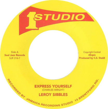 Leroy Sibbles - Express Yourself / Respect (7" VINYL) | Mint (M) Mint (M)-