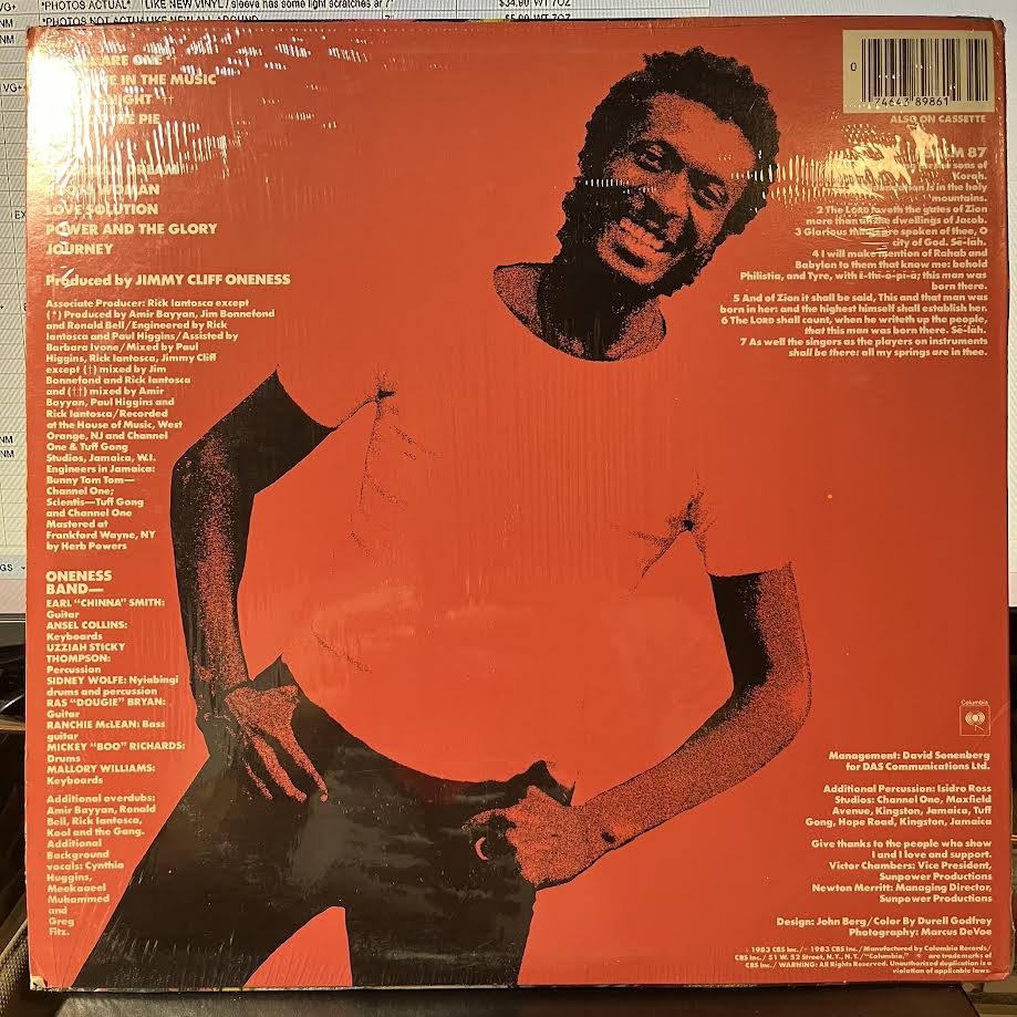Jimmy Cliff - The Power And The Glory (VINYL) | Near Mint (NM) Near Mint (NM)-