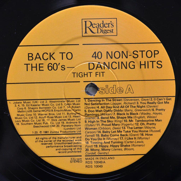 Tight Fit - Back To The 60's | Near Mint (NM) Excellent (EX)-