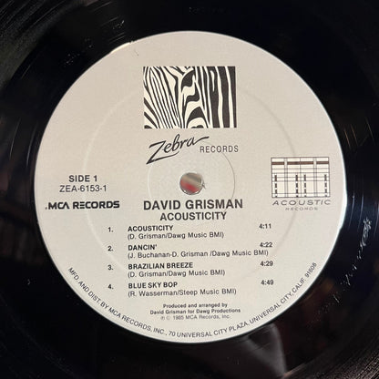 David Grisman - Acousticity (VINYL) | Near Mint (NM) Near Mint (NM)-