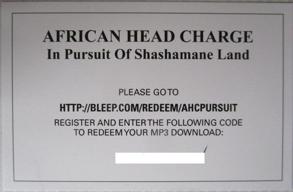 African Head Charge - In Pursuit Of Shashamane Land | Mint (M) Mint (M)-