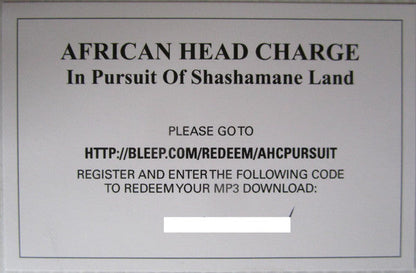African Head Charge - In Pursuit Of Shashamane Land | Mint (M) Mint (M)-