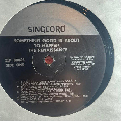 The Renaissance (5) - Something Good Is About To Happen (VINYL) | Excellent (EX) Excellent (EX)--