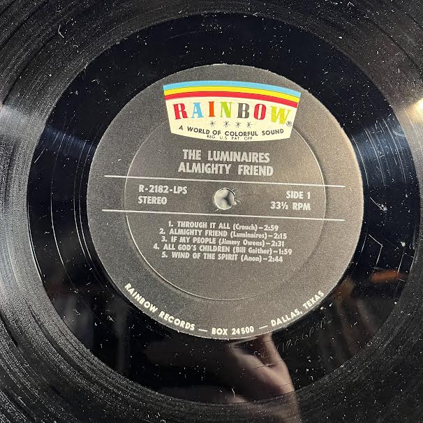 The Luminaires - Almighty Friend (VINYL) | Excellent (EX) Very Good Plus (VG+)--