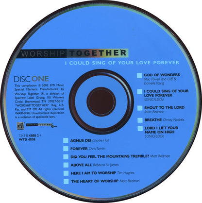 Various - The Best Of Modern Worship - Worship Together: I Could Sing Of Your Love Forever (2xCD) | Near Mint- (NM-) Excellent+ (EX+)--