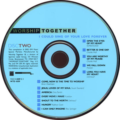 Various - The Best Of Modern Worship - Worship Together: I Could Sing Of Your Love Forever (2xCD) | Near Mint- (NM-) Excellent+ (EX+)--
