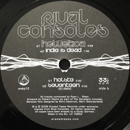 Rival Consoles - Helvetica *7"* | Mint (M) Mint (M)-