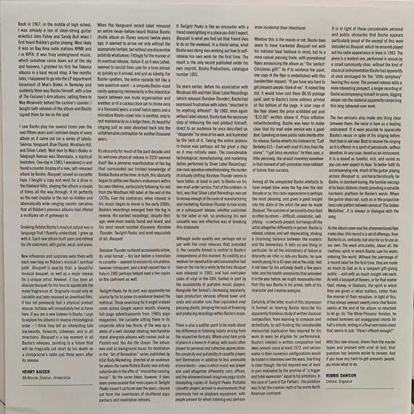 Robbie Basho - Bouquet - Song Offerings From Robbie Basho | Mint (M) Mint (M)-