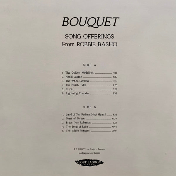Robbie Basho - Bouquet - Song Offerings From Robbie Basho | Mint (M) Mint (M)-