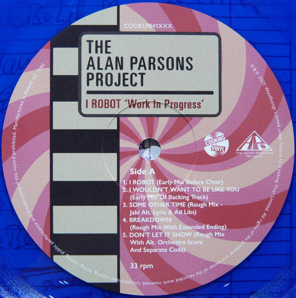 The Alan Parsons Project - I Robot “Work In Progress” 2025 RSD | Mint (M) Mint (M)-