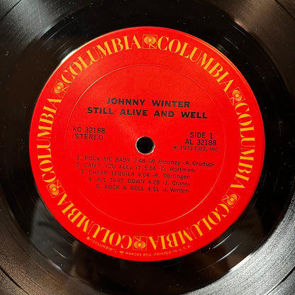 Johnny Winter - Still Alive And Well (VINYL LP COLUMBIA KC 32188 1973) | Excellent+ (EX+) Very Good (VG)-