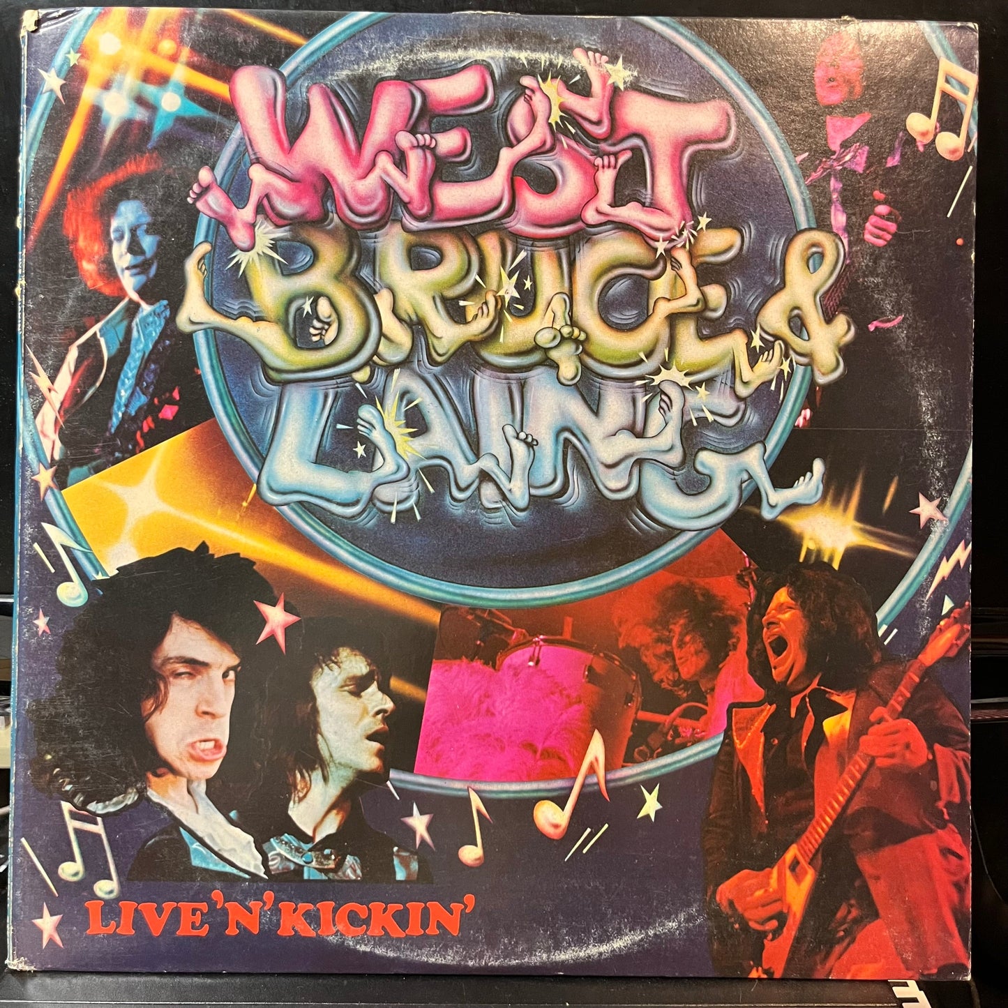West, Bruce & Laing - Live 'N' Kickin' (VINYL LP WINDFALL KC 32899 1974) | USED Near Mint (NM or M-) Excellent (EX)-