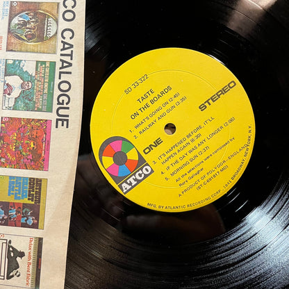 Taste - On The Boards (VINYL LP ATCO SD 33-322 1970) | USED Near Mint (NM or M-) Very Good Plus Plus (VG++)-