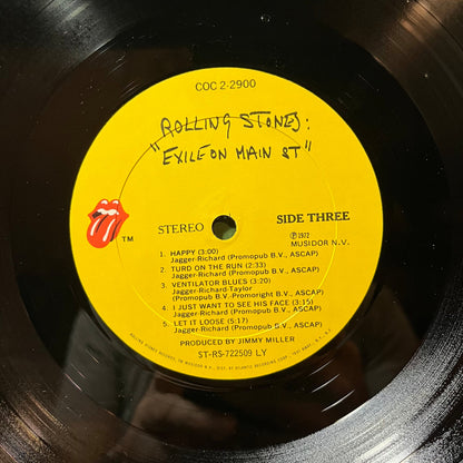 The Rolling Stones - Exile On Main St. (VINYL 2xLP ROLLING STONES COC-2-2900 1972) | Excellent+ (EX+) Very Good Plus (VG+)--