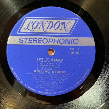 Rolling Stones - Let It Bleed (VINYL LP LONDON NPS - 4 1969) | Excellent (EX) Very Good (VG)-
