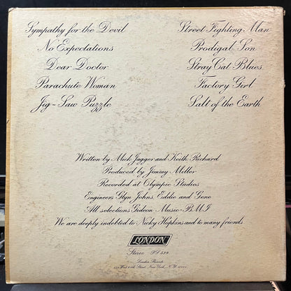 Rolling Stones - Beggars Banquet (VINYL LP LONDON PS 539 1968) | Excellent (EX) Very Good (VG)-