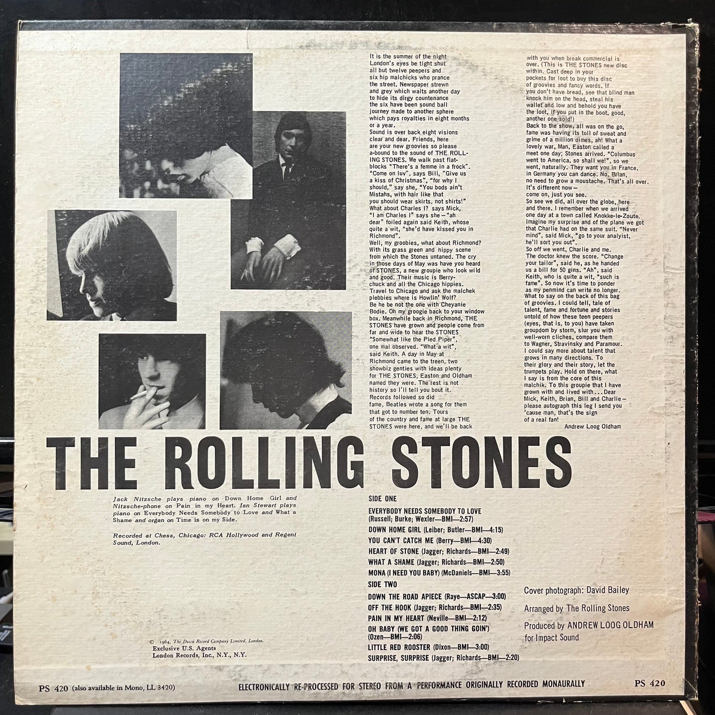 The Rolling Stones - The Rolling Stones, Now! (VINYL LP LONDON PS 420 1969) | Near Mint- (NM-) Very Good Plus (VG+)-