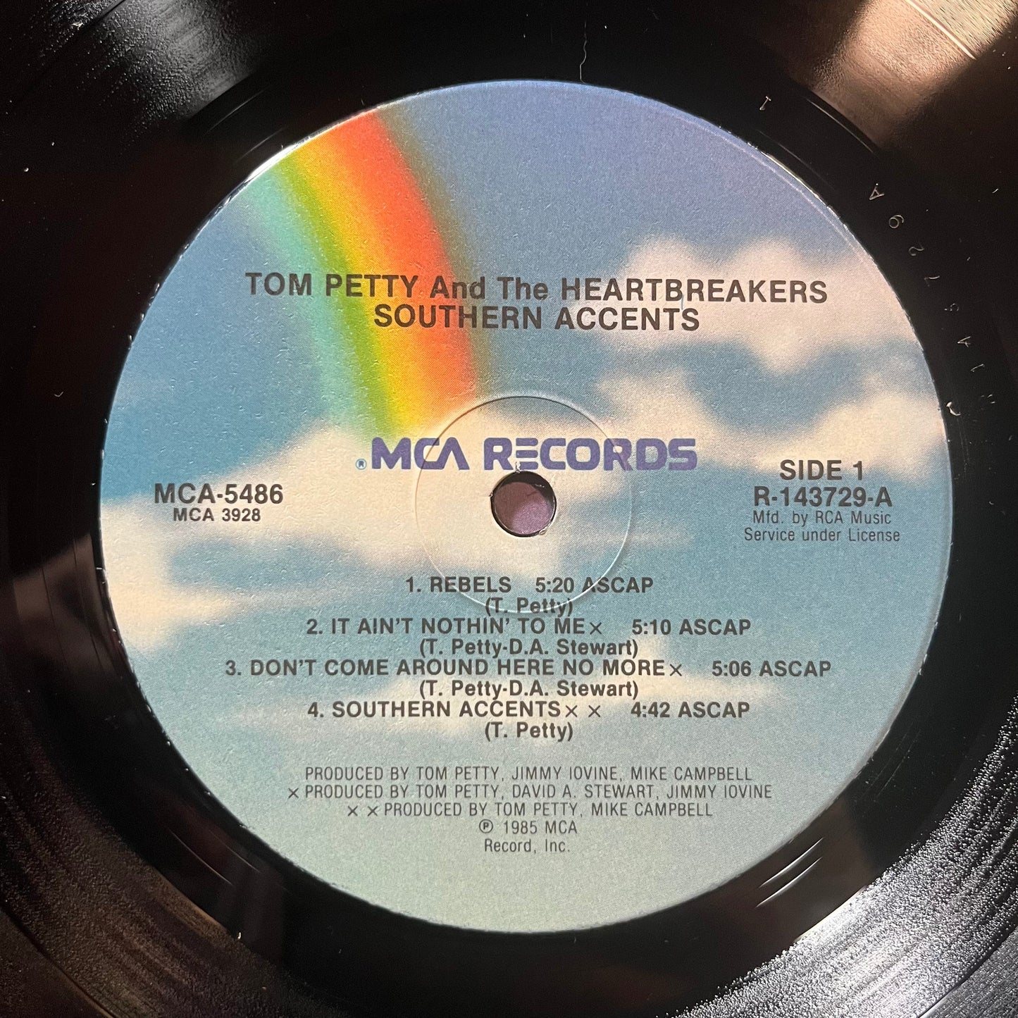 Tom Petty And The Heartbreakers - Southern Accents (VINYL LP MCA MCA 5486 1985) | Near Mint (NM or M-) Near Mint- (NM-)-