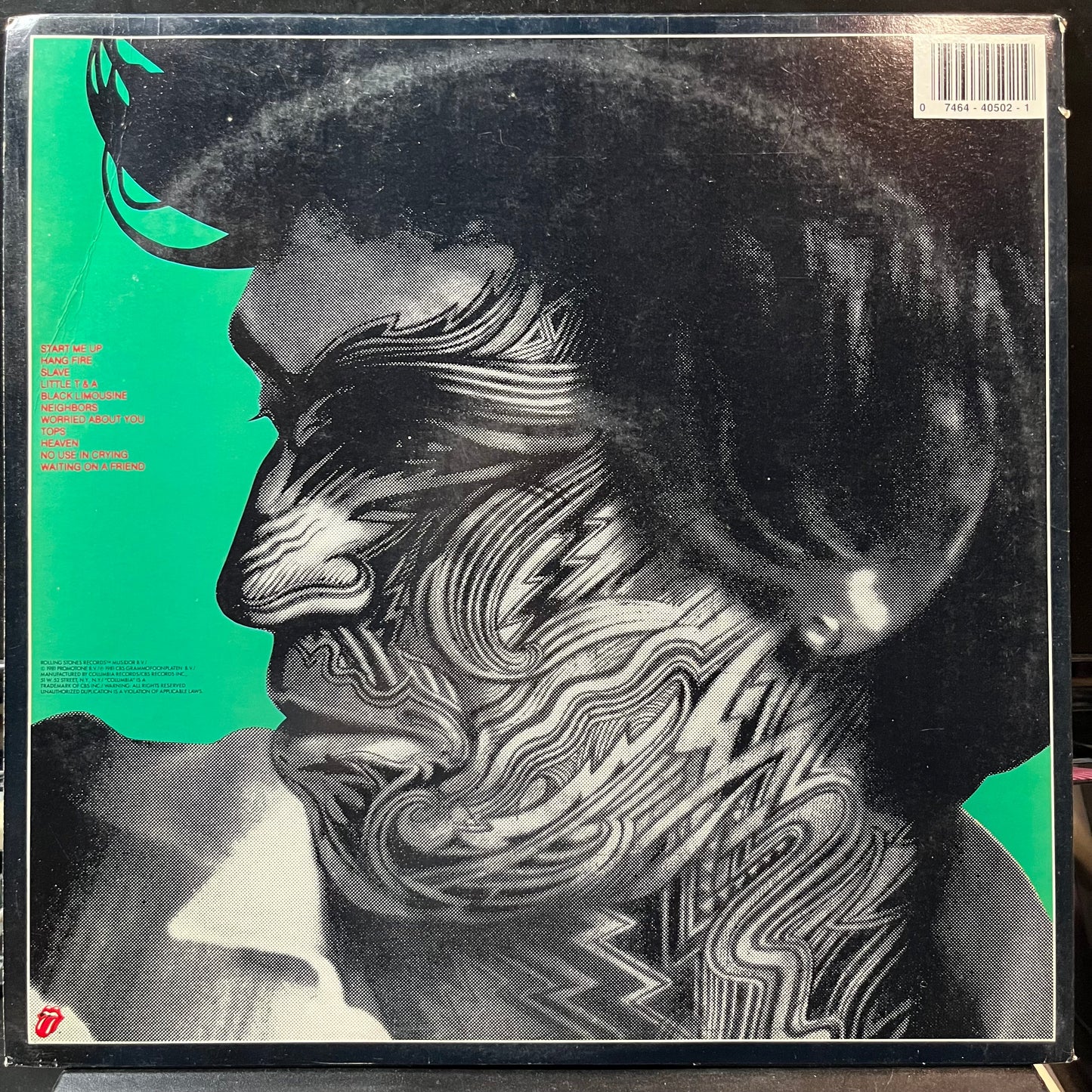 The Rolling Stones - Tattoo You (VINYL LP ROLLING STONES FC 40502 1986) | Near Mint (NM or M-) Near Mint (NM)--