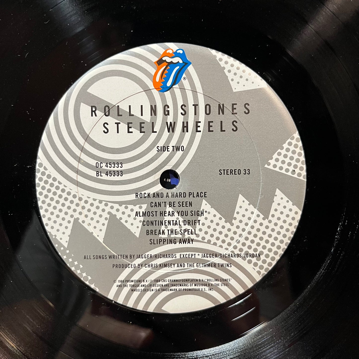 The Rolling Stones - Steel Wheels (VINYL LP ROLLING STONES OC 45333 1989) | Near Mint (NM or M-) Near Mint (NM)--