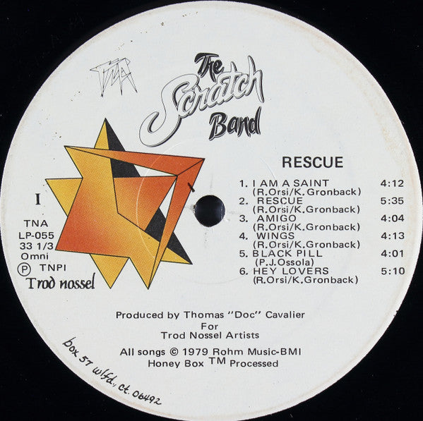 The Scratch Band - Rescue (VINYL LP TNA TNA-LP-055 1979) | USED Near Mint (NM or M-) Excellent+ (EX+)-