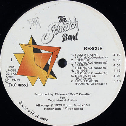 The Scratch Band - Rescue (VINYL LP TNA TNA-LP-055 1979) | USED Near Mint (NM or M-) Excellent+ (EX+)-