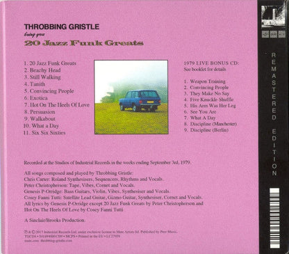 Throbbing Gristle - 20 Jazz Funk Greats (CD) | Mint (M) Mint (M)-