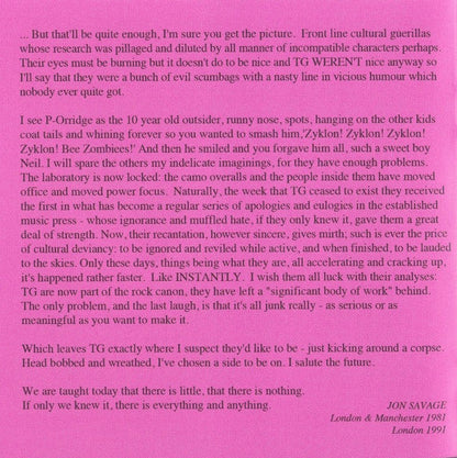 Throbbing Gristle - 20 Jazz Funk Greats (CD) | Mint (M) Mint (M)-