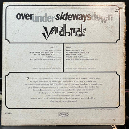 The Yardbirds - Over Under Sideways Down (VINYL LP EPIC LN24210 1966) | Near Mint (NM or M-) Very Good (VG)--