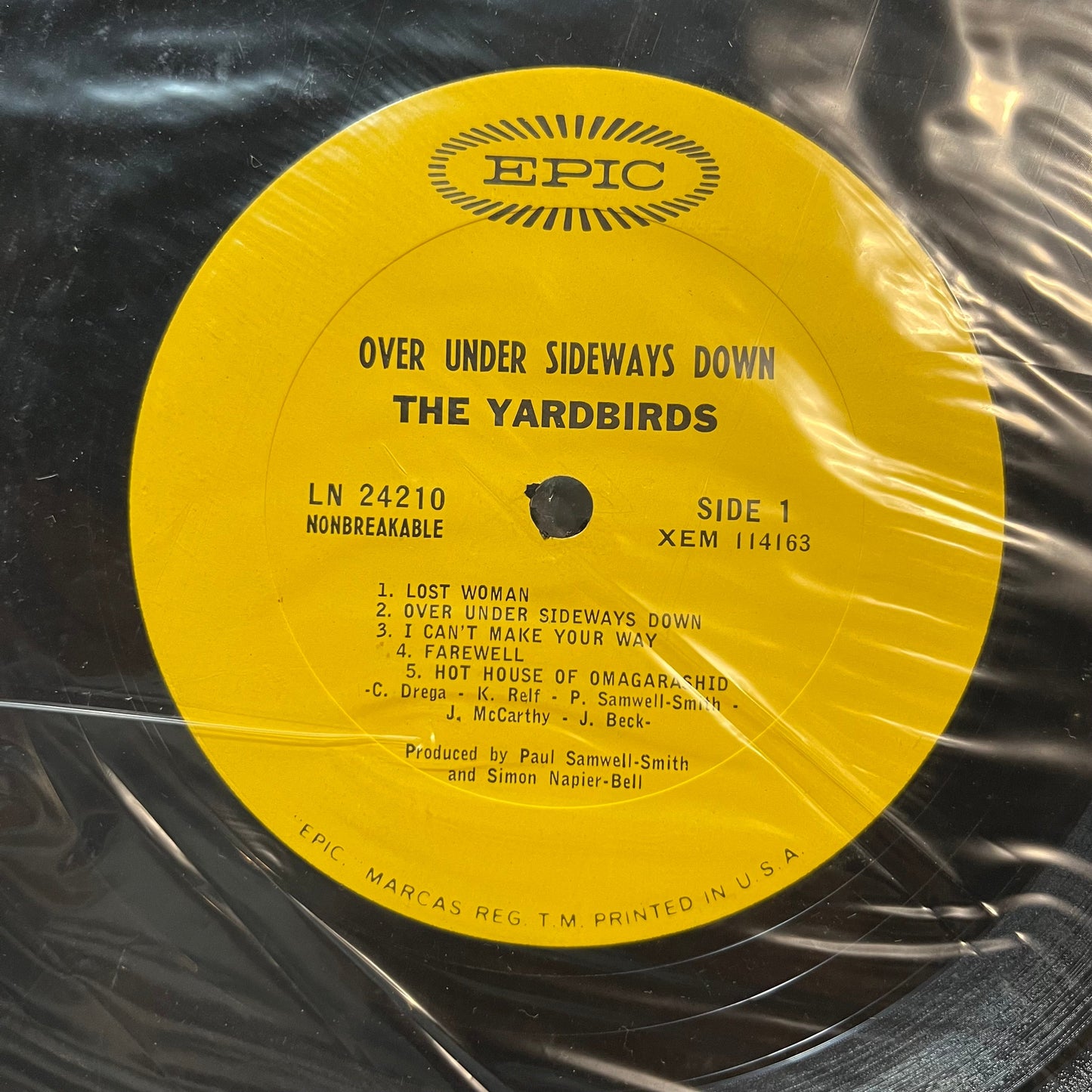 The Yardbirds - Over Under Sideways Down (VINYL LP EPIC LN24210 1966) | Near Mint (NM or M-) Very Good (VG)--