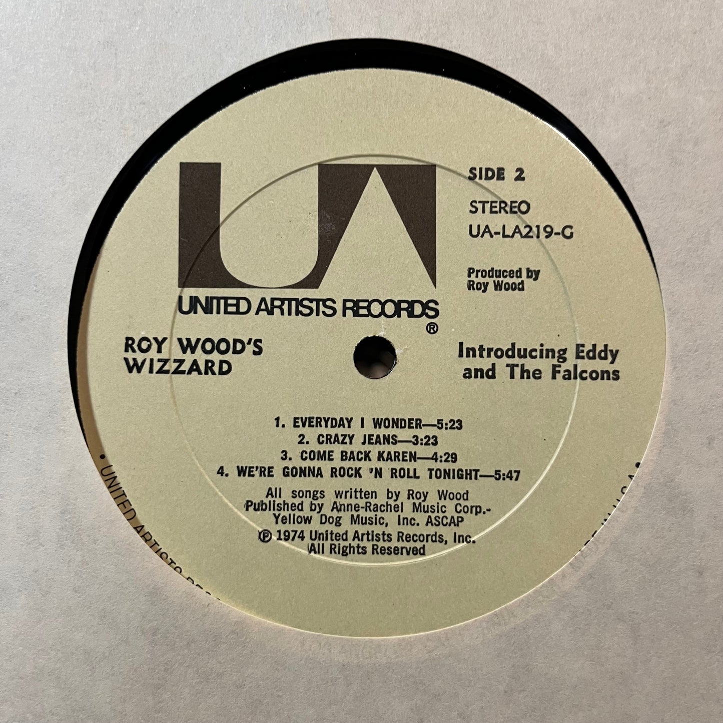 Wizzard - Introducing Eddy And The Falcons (VINYL LP UNITED ARTISTS UA-LA219-G 1974) | Near Mint (NM or M-) Excellent (EX)--