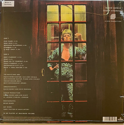 David Bowie - The Rise And Fall Of Ziggy Stardust And The Spiders From Mars (HALF SPEED) | Mint (M) Mint (M)-