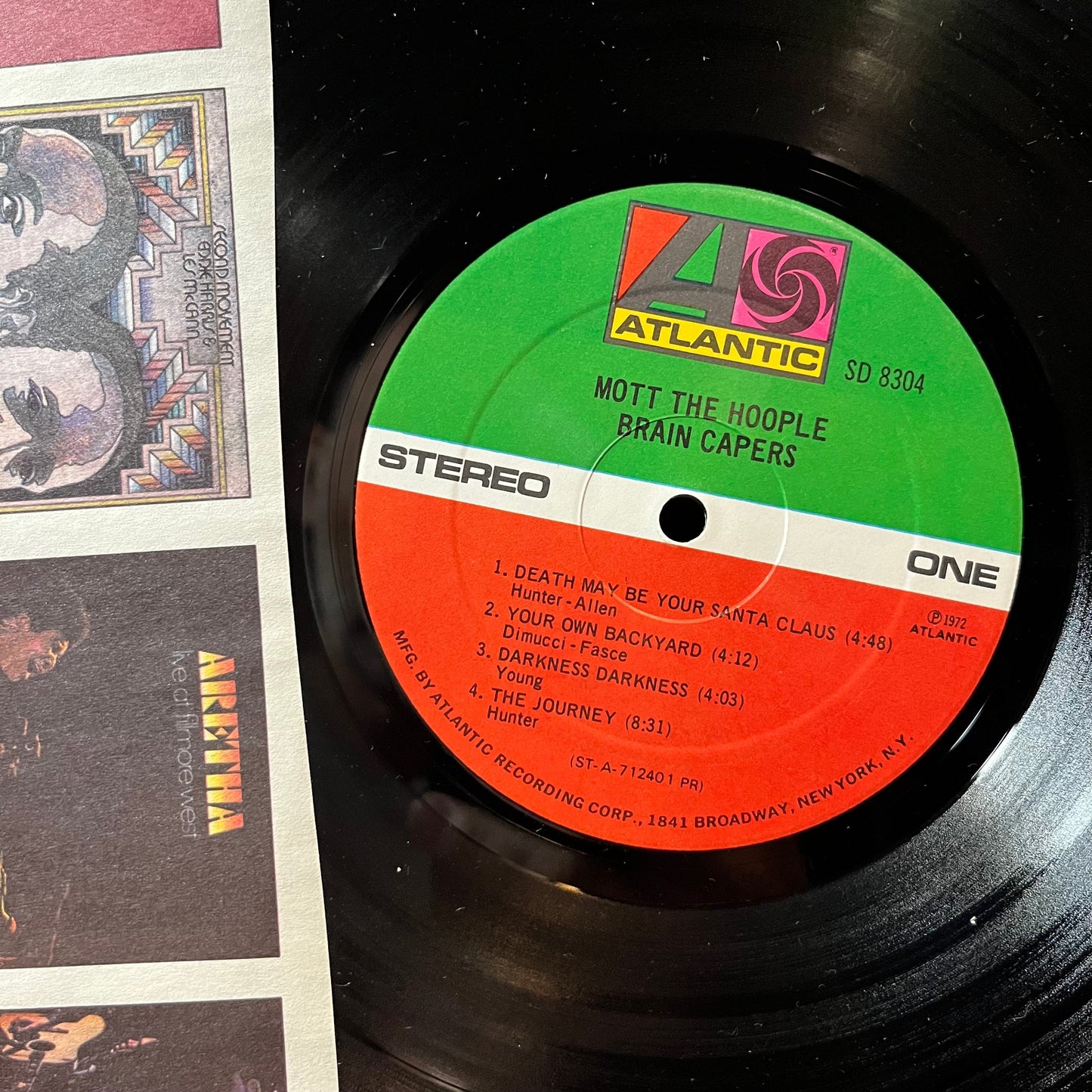 Mott The Hoople - Brain Capers (VINYL LP ATLANTIC SD 8304 1972) | Near Mint- (NM-) Very Good (VG)--
