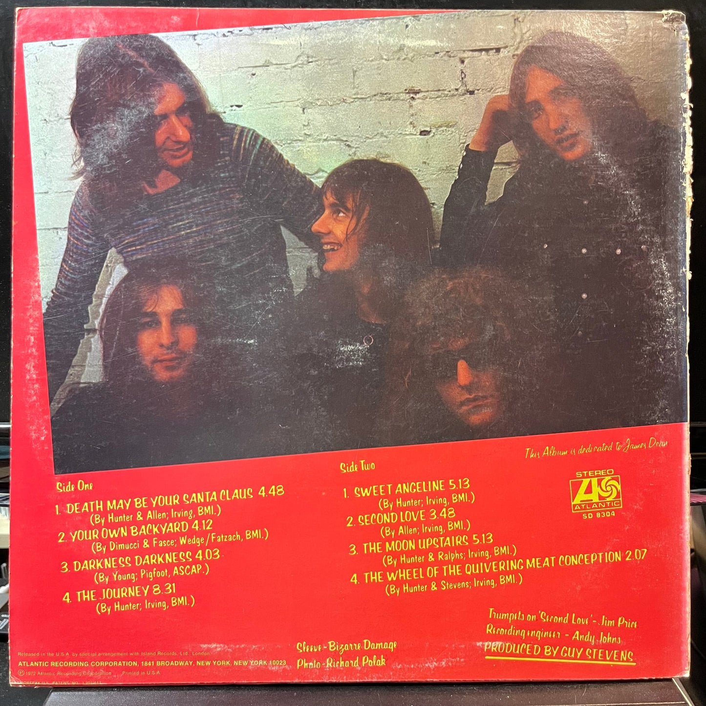 Mott The Hoople - Brain Capers (VINYL LP ATLANTIC SD 8304 1972) | Near Mint- (NM-) Very Good (VG)--