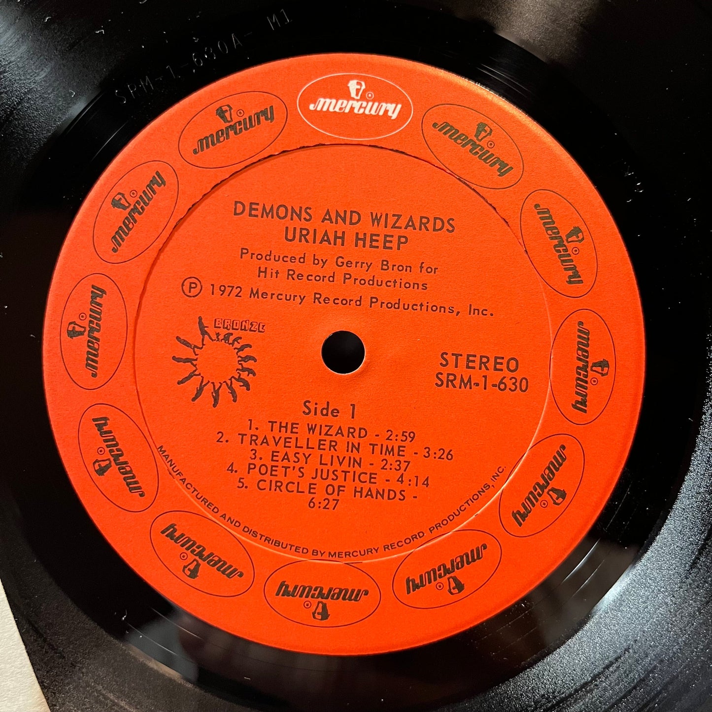 Uriah Heep - Demons And Wizards (VINYL LP BRONZE SRM 1 630 1972) | Near Mint (NM or M-) Very Good Plus Plus (VG++)--